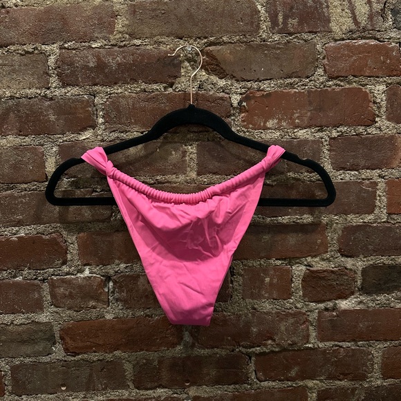 Superdown pink adjustable bikini bottom high waisted size medium - Picture 3 of 4